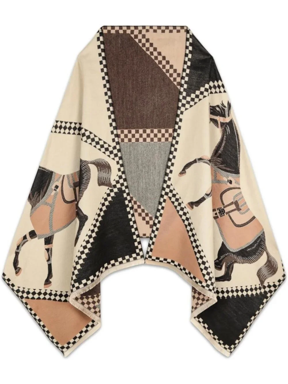Elegant Pashmina Shawl Wrap for Women - Silky Evening Poncho Cape & Scarf
